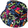 Unisex Kids Reversible Packable Summer Printed Bucket Hat  in Smile Multi