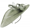 Failsworth Millinery Shaped Saucer Headpiece in Steel