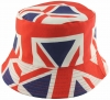 Unisex Kids Reversible Packable Summer Printed Bucket Hat  in Union Jack