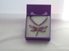 Lilac / Lavender Butterfly necklace