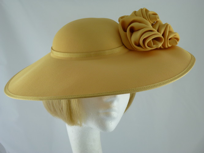 wedding hats yellow
